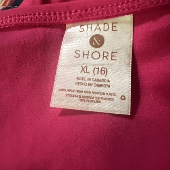 Shade & Shore Ring Detail Low Rise High Leg Hot Pink Bikini Bottom XL - Picture 4 of 4